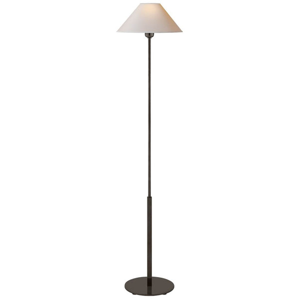 Hackney Floor Lamp in Hand Rubbed Bronze with Natural Paper Shade