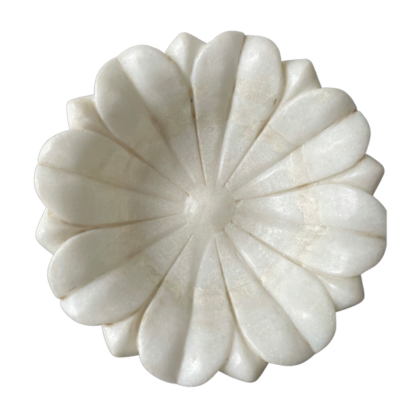 Marble Flower Bowl