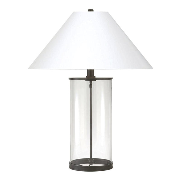 Ralph Lauren Modern Table Lamp in Bronze with White Paper Shade