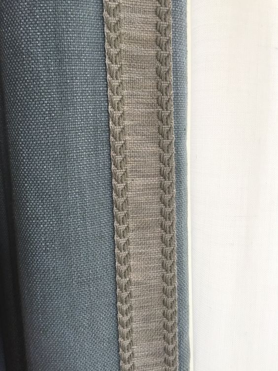 Vertical bordered drapes