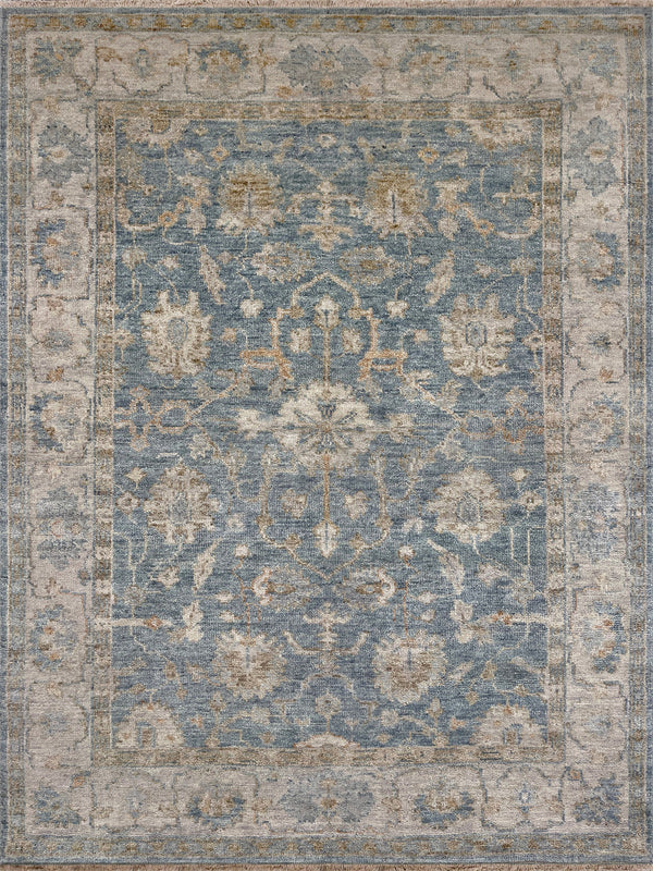 Bianca Blue/Silver Hand Knotted Wool Rug