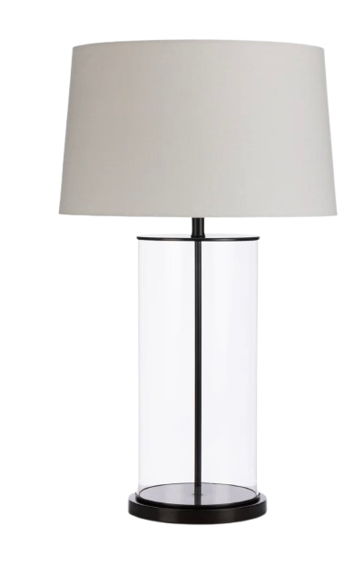Bronze Rod Glass Lamp