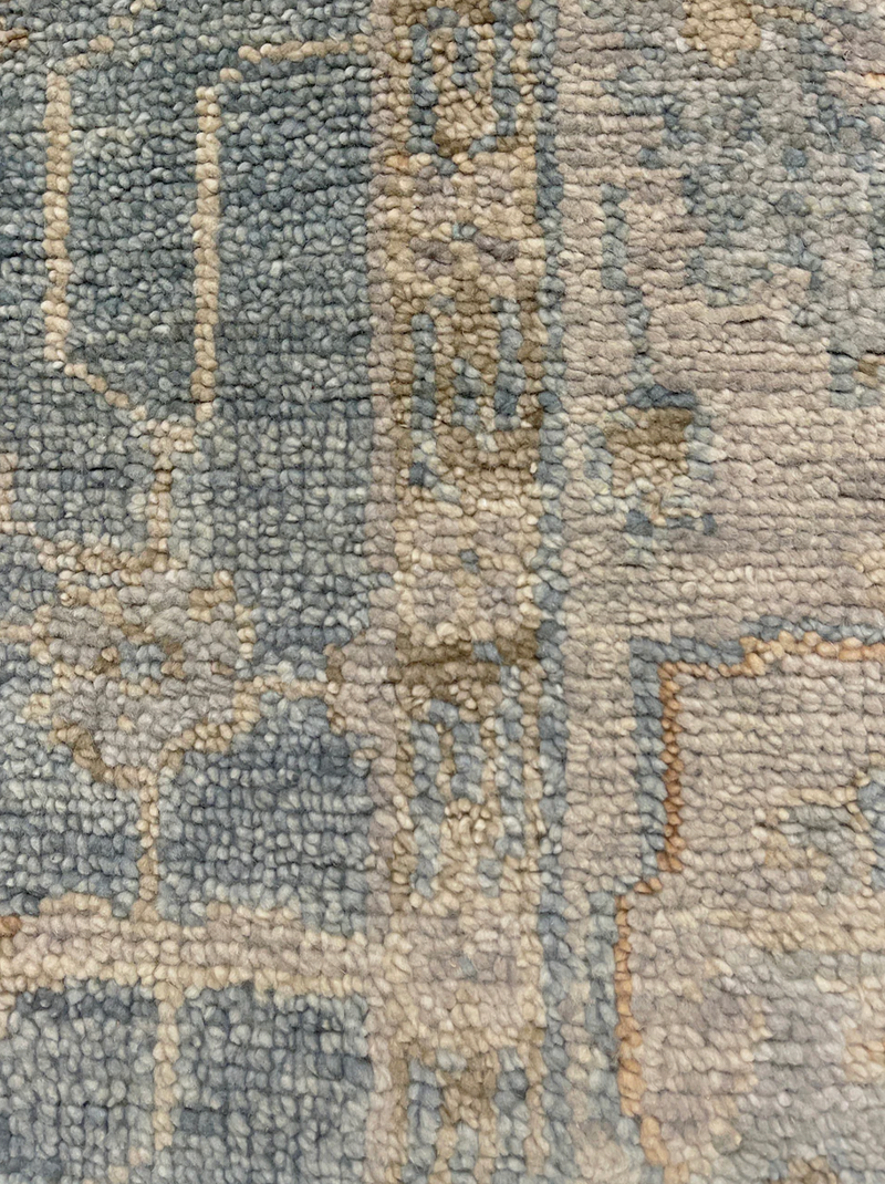 Bianca Blue/Silver Hand Knotted Wool Rug