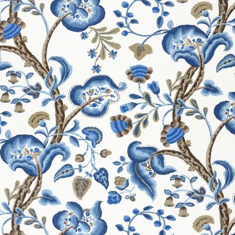 William Yeoward Marlena Indigo Fabric