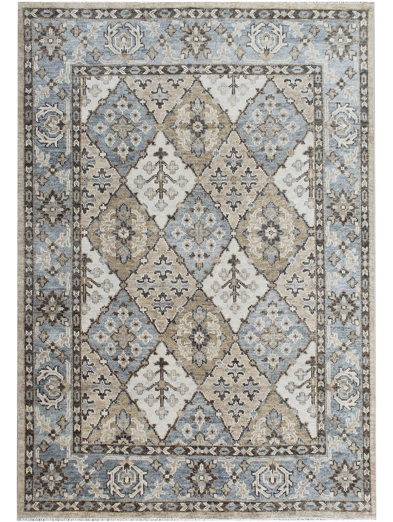 Diamond Hand Knotted Wool Rug