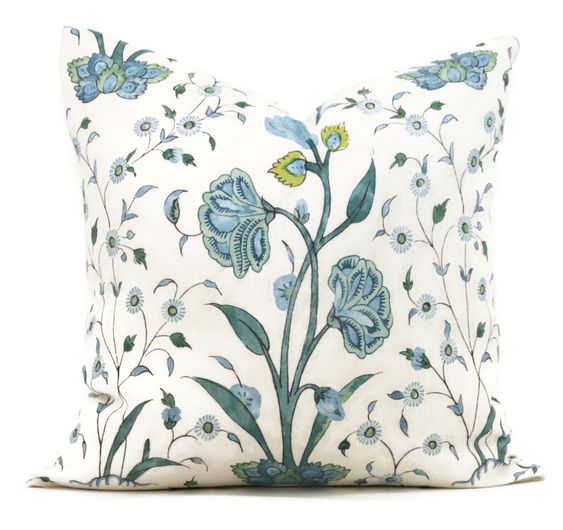 Schumacher Khilana Floral Peacock - The Classic Outfitter