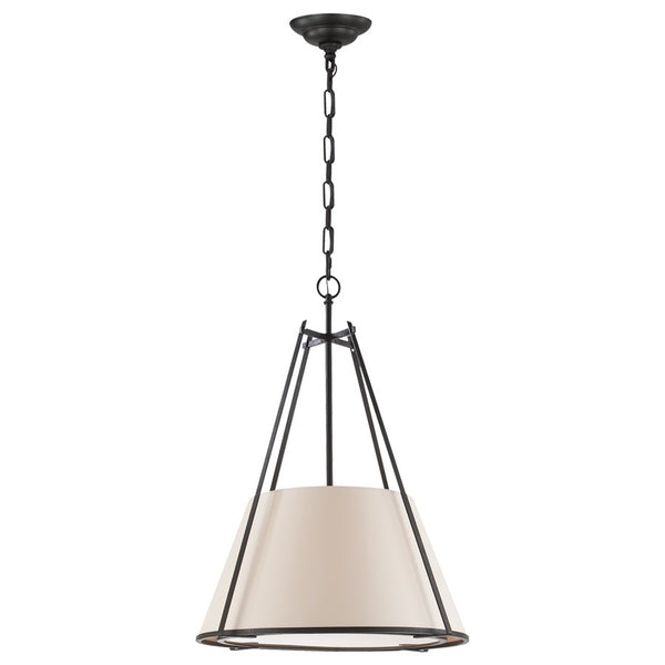 Visual Comfort Aspen Large Conical Hanging Shade in Black Rust