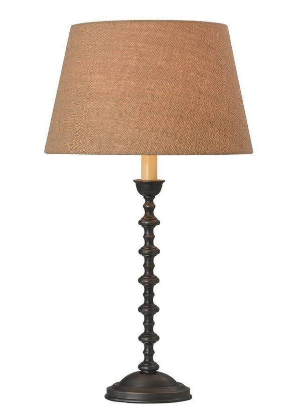 Scarlett Bronze Candlestick Lamp with Empire Shade