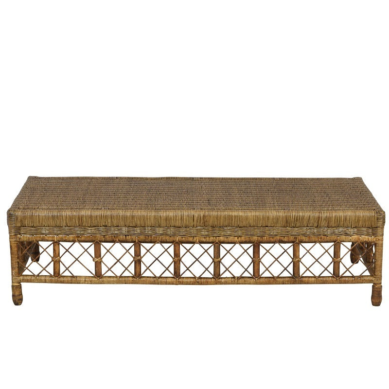 Rattan Lattice Coffee Table