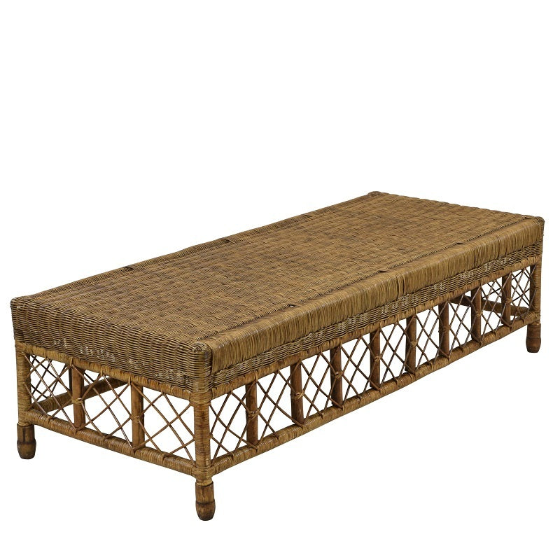 Rattan Lattice Coffee Table