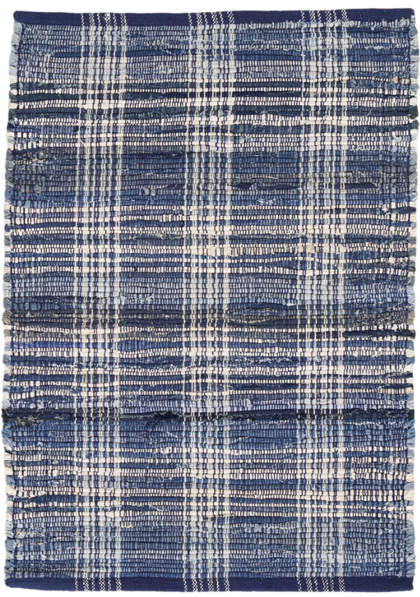 Denim Plaid Rug