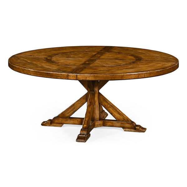 Walnut Round Dining Table