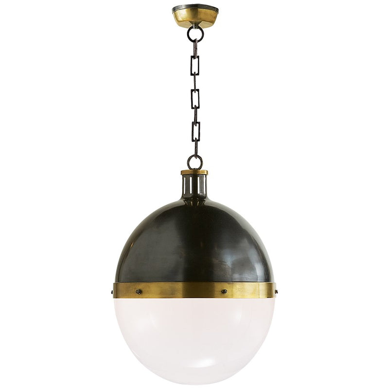 Hicks Pendant Extra Large in Bronze and Antique Brass