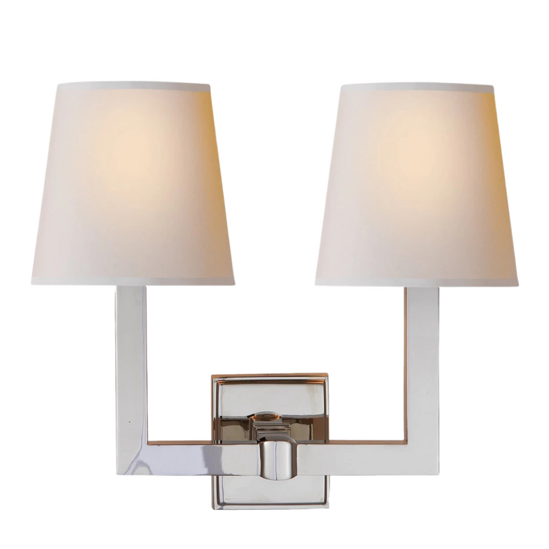 Square Tube Double Sconce