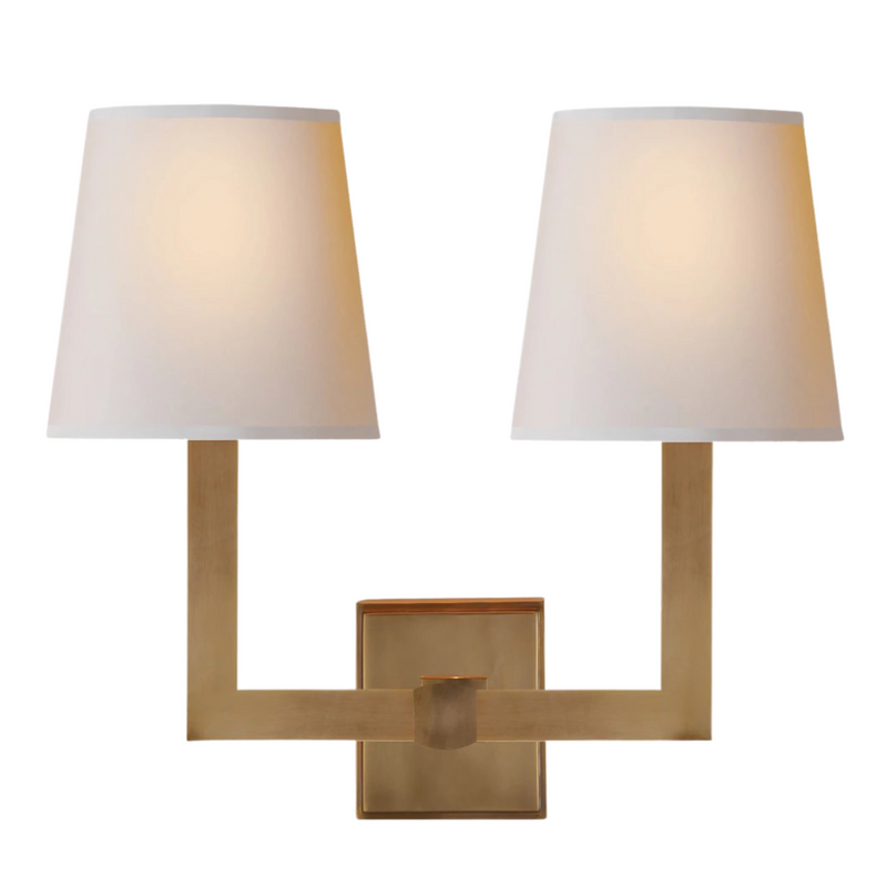 Square Tube Double Sconce