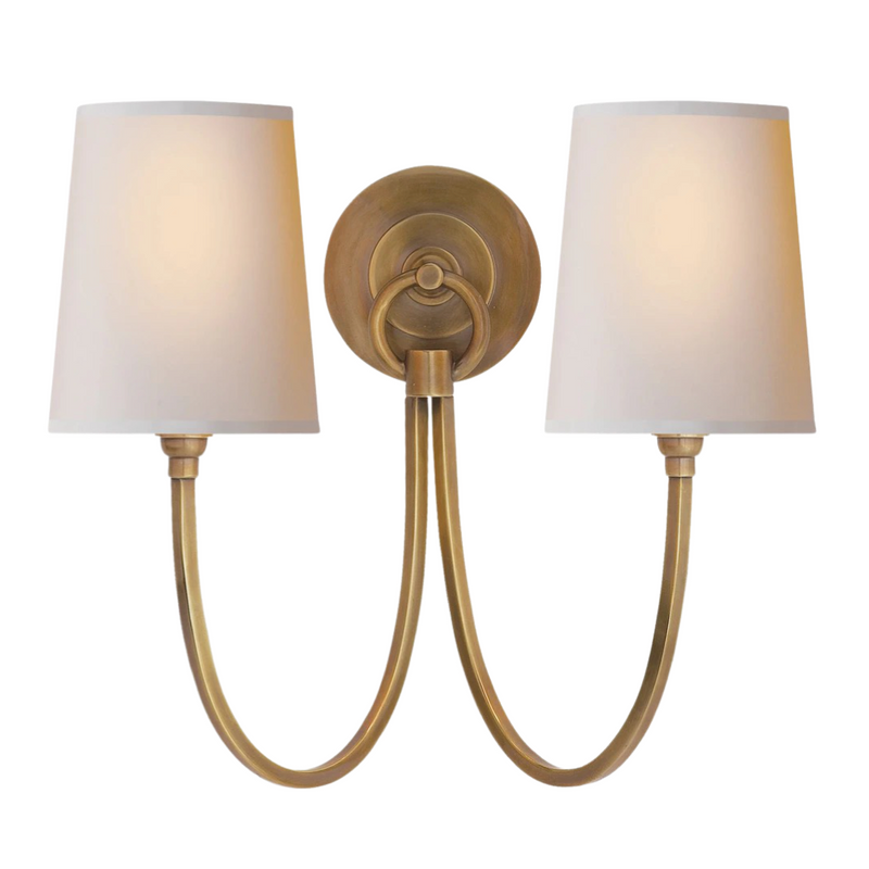 Reed Double Sconce