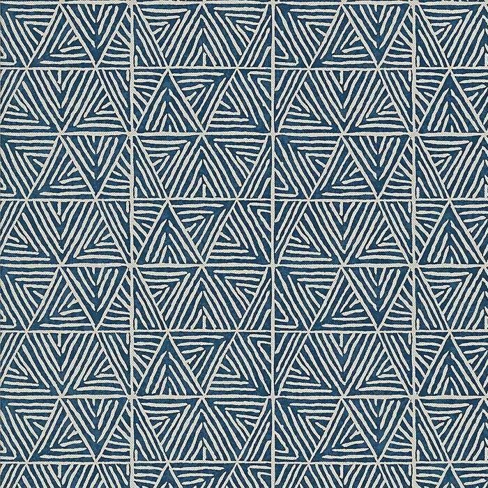 Thibaut Mombasa Navy Wallpaper