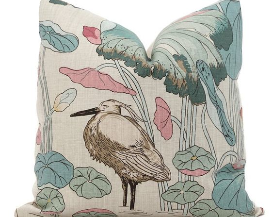 Lee Jofa Nympheus Pink/Teal Cushion