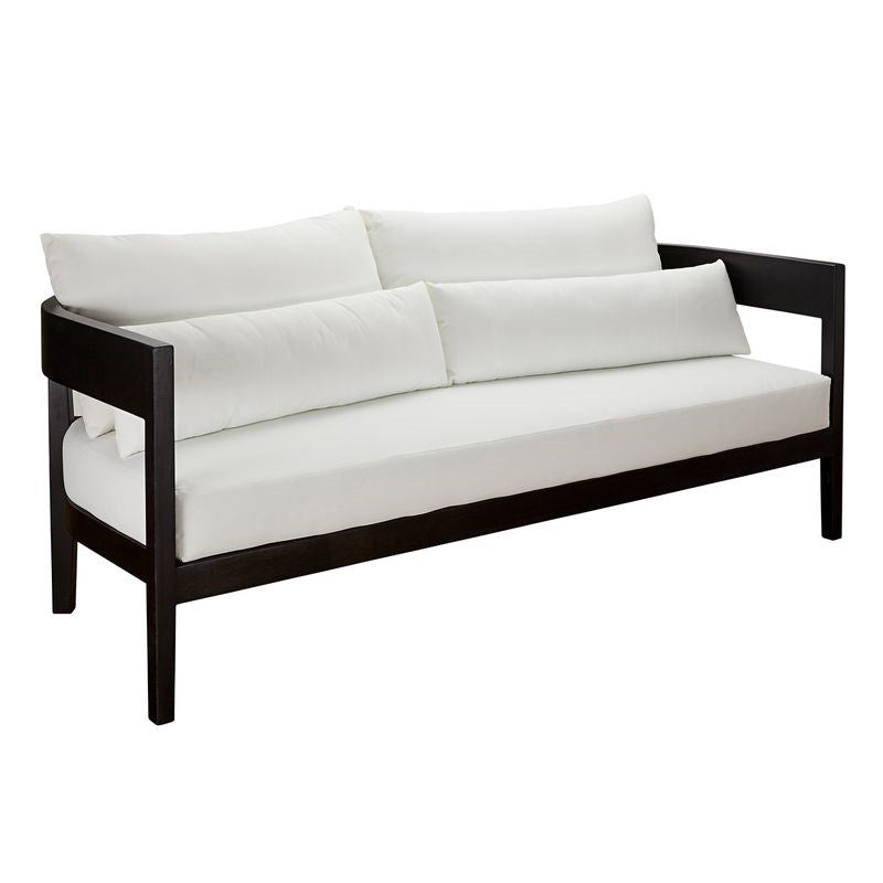 Avoca Black Satin Teak Sofa