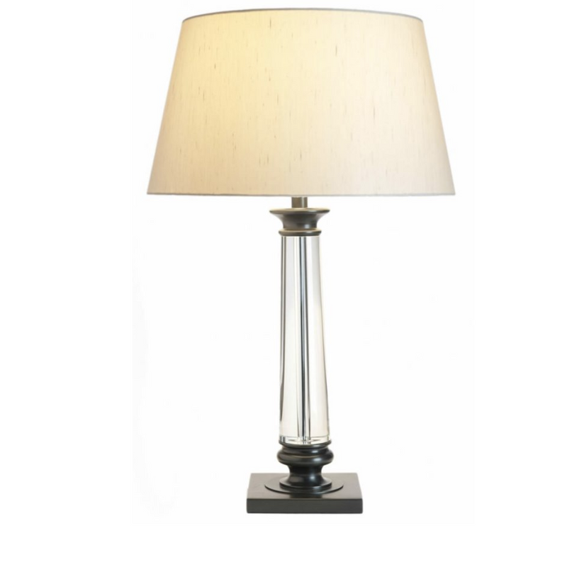 Bronze Crystal Column Lamp