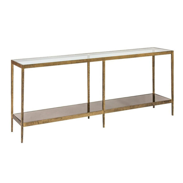 Antique Brushed Gold Console