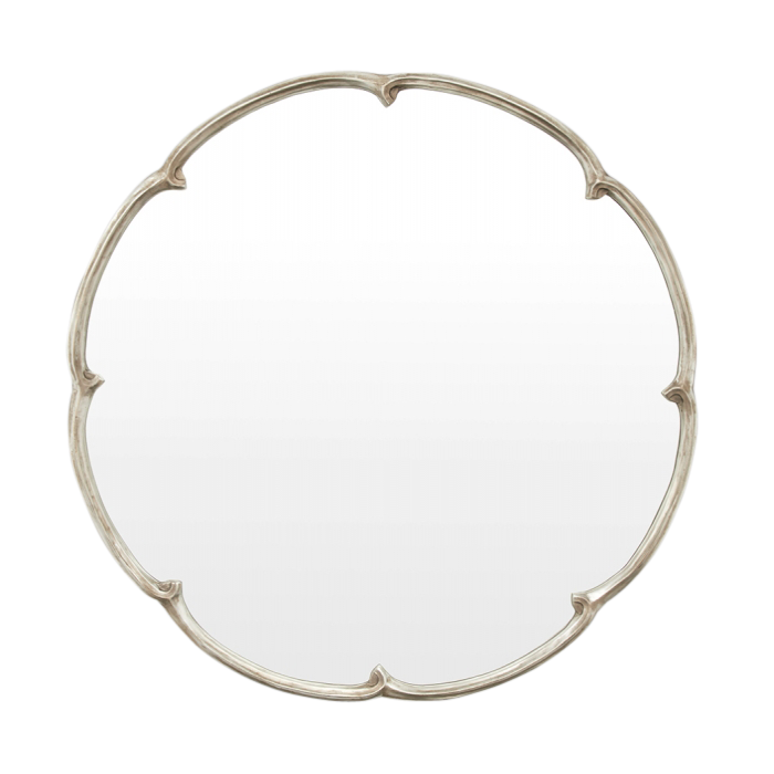 French Maid Silver Mirror