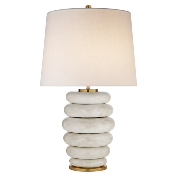 Kelly Wearstler Phoebe Stack - Crystal Bronze with Linen Shade