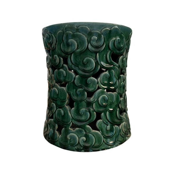 Green Ceramic Stool